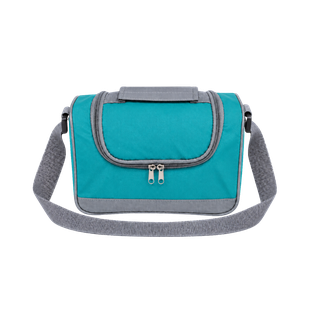 LONCHERA, OXFORD, AQUA, 29*15*20 cm, CLEAR ALUMINIZADA
