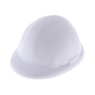 ANTIESTRES, PU, BLANCO, 8.2*7*4.5 cm, FORMA DE CASCO DE SEGURIDAD