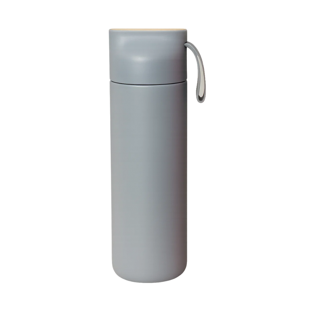 [P252010] PACHÓN, ACERO INOXIDABLE, GRIS, 600 ml, Camly 7*23 cm doble pared top de bambú
