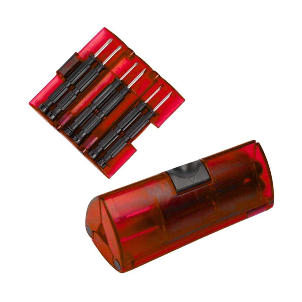 [H950448] DESARMADOR, ACERO INOXIDABLE, ROJO, SET DE 6PC EN CAJA TRIANGULAR