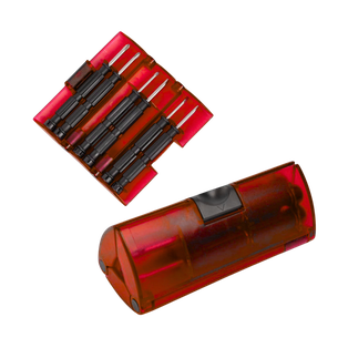 DESARMADOR, ACERO INOXIDABLE, ROJO, SET DE 6PC EN CAJA TRIANGULAR