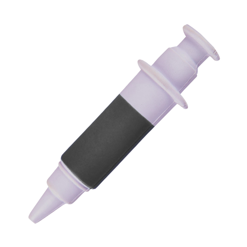 [P299048] Antiestrés Poliuretano gris 15*2.5 forma de jeringa