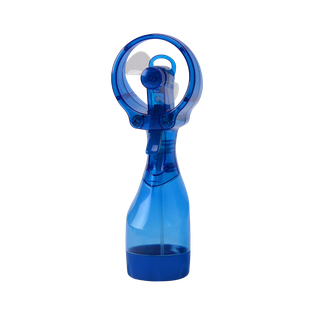 Ventilador, plástico, azul reflex, Mist con spray manual y cinta para colgar