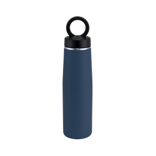 Termo, acero inoxidable, azul oscuro, 550ml, Sutra doble pared con anillo magnético para celular