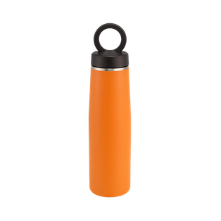 Termo, acero inoxidable, Anaranjado, 550ml, Sutra doble pared con anillo magnético para celular