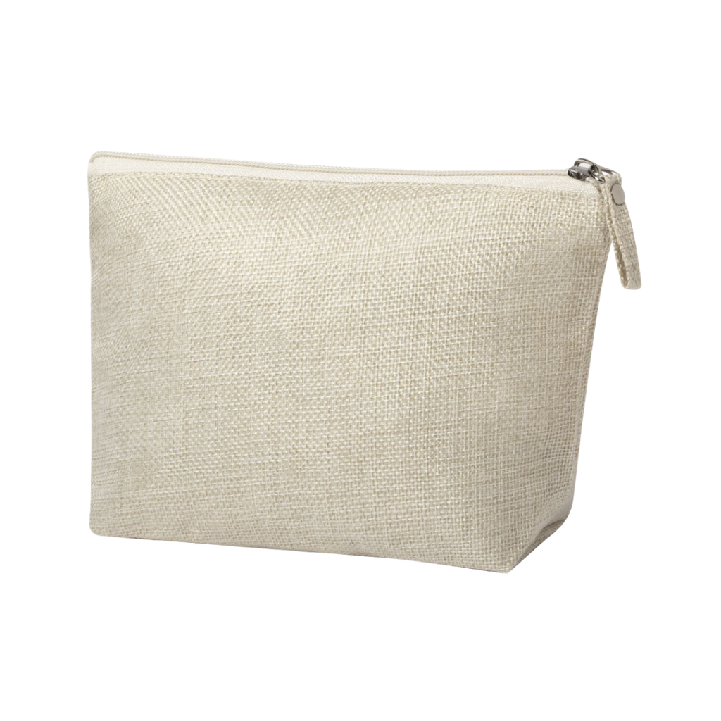 [P299173] Neceser, poliéster, 22 x 14 x 6.5 cm, Natural