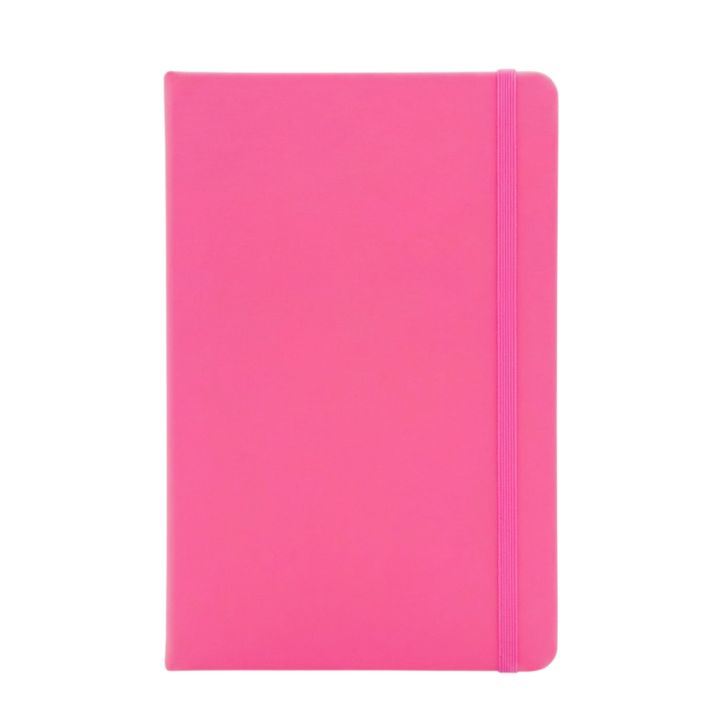 [P299218] Libreta, PU, Rosado, 21x14x1.25 cm, Frem carátula guesa