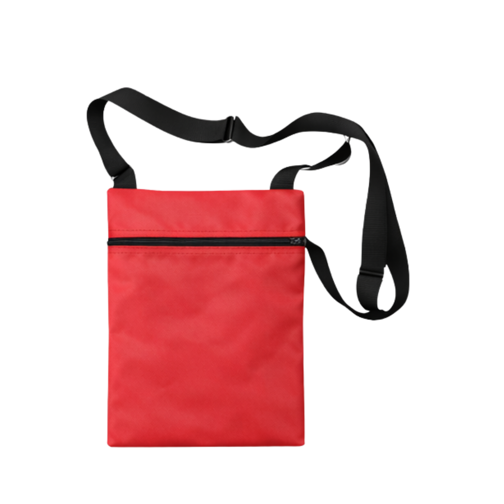 [P299258] BANDOLERA, POLIESTER, ROJO, 13*18 cm, Touring