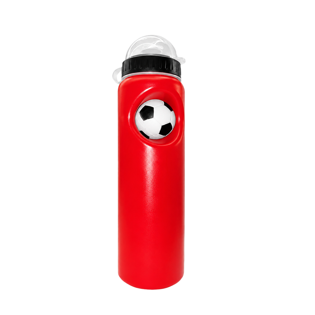 [P299335] PACHÓN, PLÁSTICO, ROJO, 750 ml, Metegol con tapa domo y pelota antiestrés