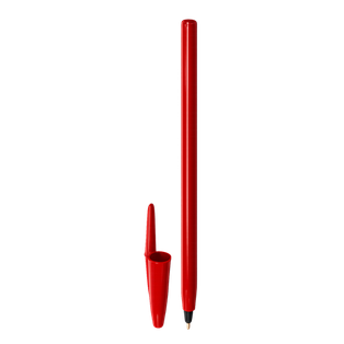 lapiceros, plástico, rojo, 14.5 centimetros, alfa con cuerpo de color solido