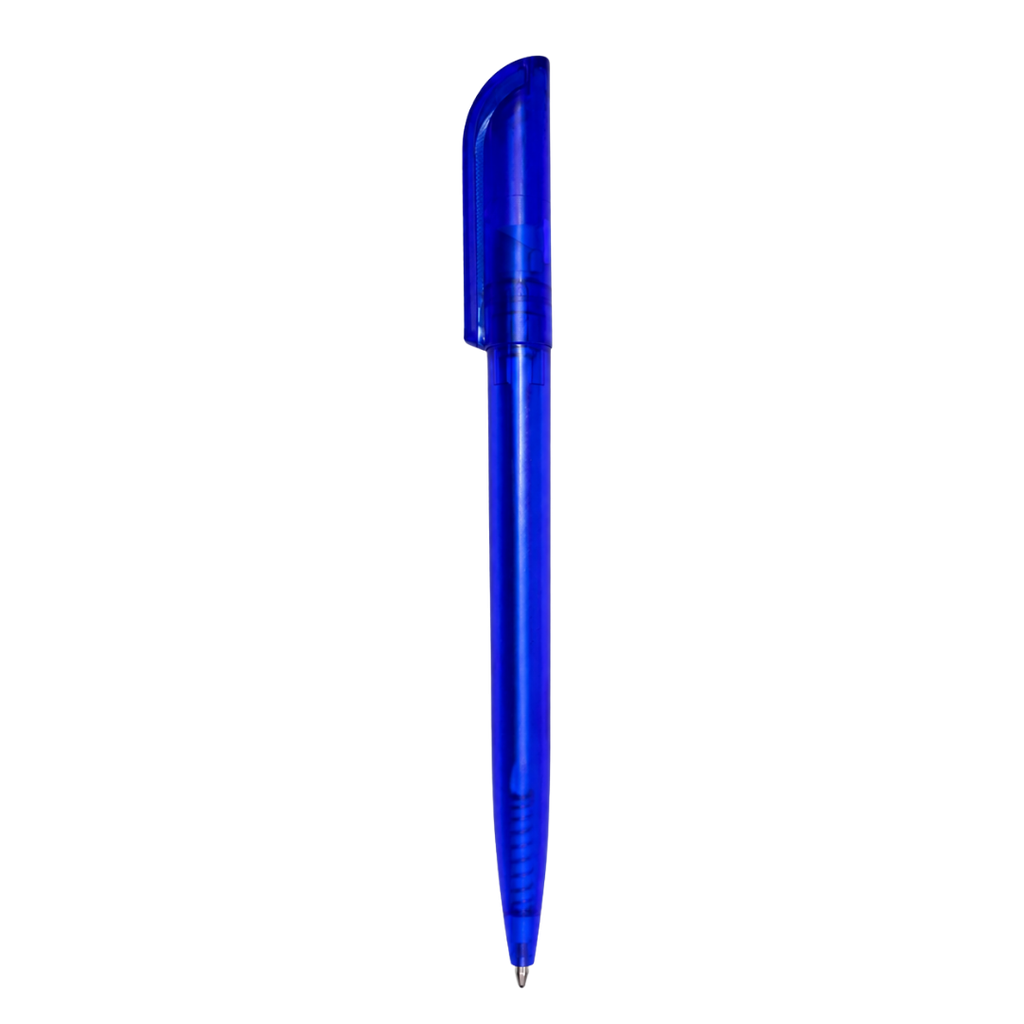 [P280103] lapiceros, plástico, azul reflex, 13 centimetros, frost