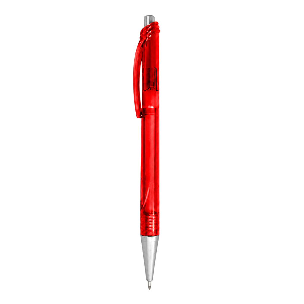 [P280479] lapiceros, plástico, rojo, 14 centimetros, cristal,
