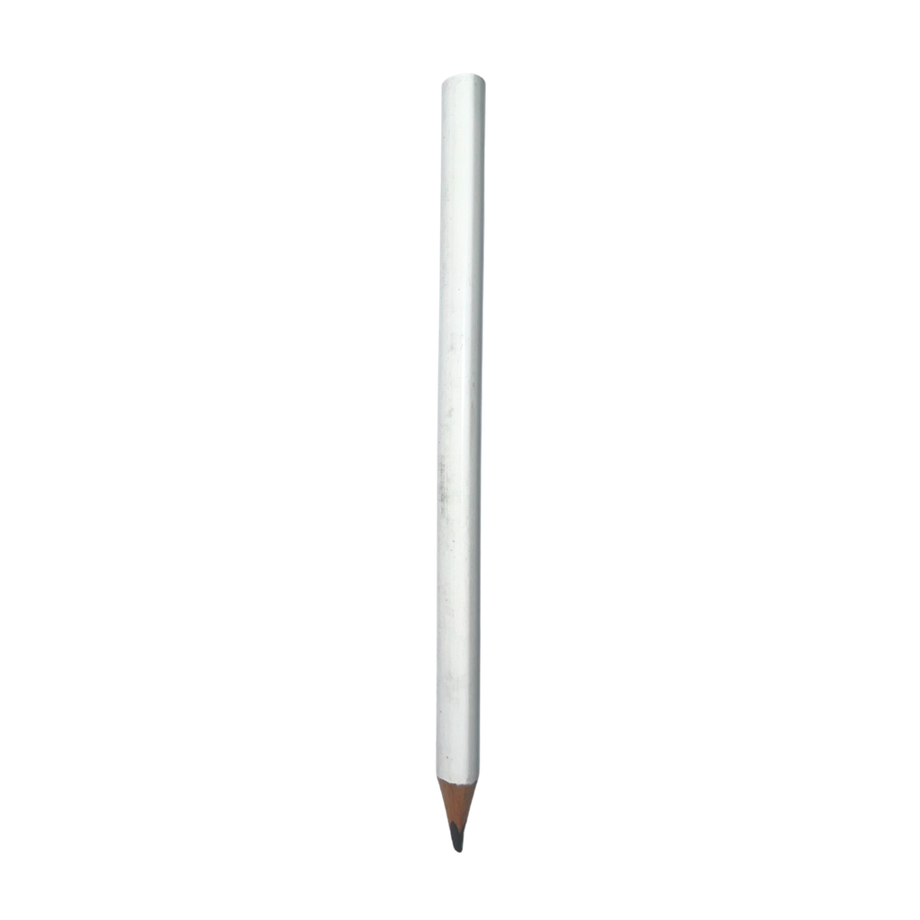 [P286003] lapiz, madera, blanco, 0.95 centimetros, triangular