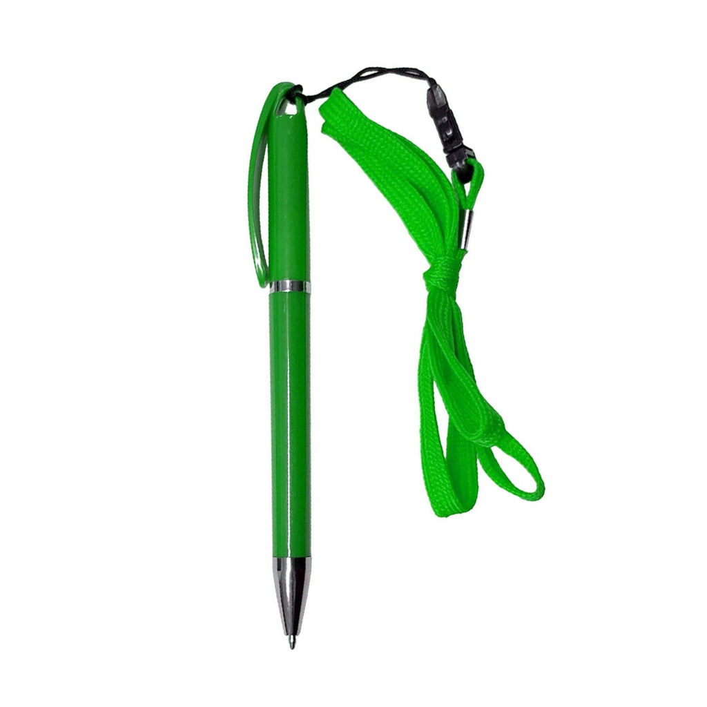 [P280639] lapiceros, plástico, verde,  nd, delta con pita