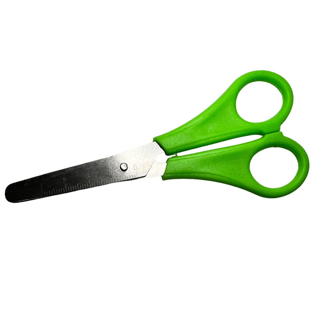 [E389187] tijeras punta redonda, , verde,  ,