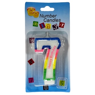 candela party orilla, , color arcoiris,  , numero 7