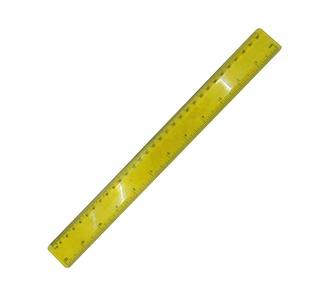 regla, plástico, amarillo, 30 centimetros, flexible, fosforecente