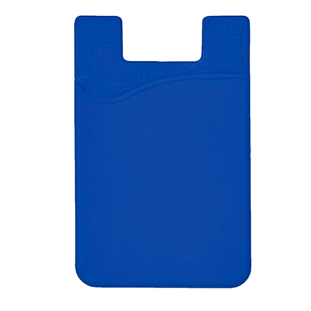 [P220899] tarjetero adhesivo, silicon para celular, azul reflex, 56*86 , mm