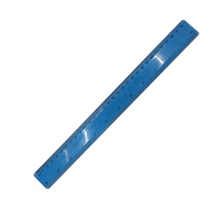 regla, plástico, azul, 30 centimetros, flexible,