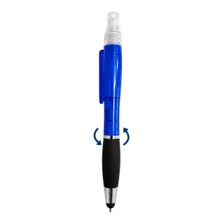 lapiceros, plástico, azul reflex, atom con spray , touch y goma antideslizante