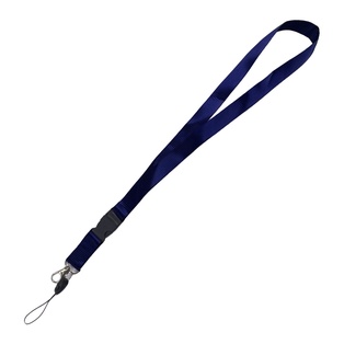 cinta porta-gafete, dacron, azul oscuro, 50*2 centimetros, mendel con gancho