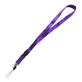 cinta porta-gafete, dacron, morado, 50*2 centimetros, mendel con gancho