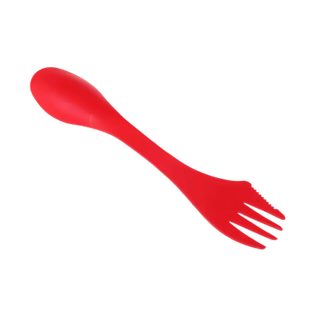 cuchara, plástico, rojo, 3 en 1 ,