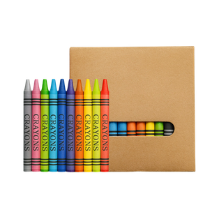 caja de 12 crayones, cera, surtido, 9.5*8.2 centimetros,