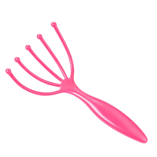 masajeador, plástico, blanco, 18*8.5*3 centimetros, forma de manita