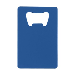 destapador, acero inoxidable, azul, 8.5*5.4 centimetros, forma de tarjeta