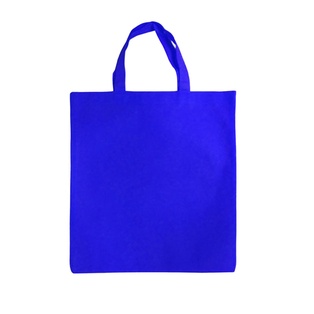 bolsa, tela ecológica, azul reflex, 80 gms 40*35 centimetros, plana sin fuelle cosida