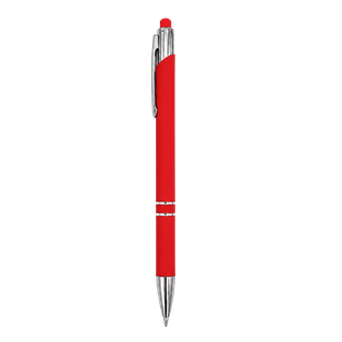 lapiceros, metal, rojo, 14.5 cm, Lyra con recubierta de caucho  y touch