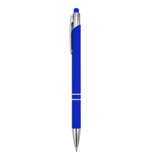 lapiceros, aluminio, azul reflex, 14.5 cm, Lyra con recubrimiento de caucho y touch