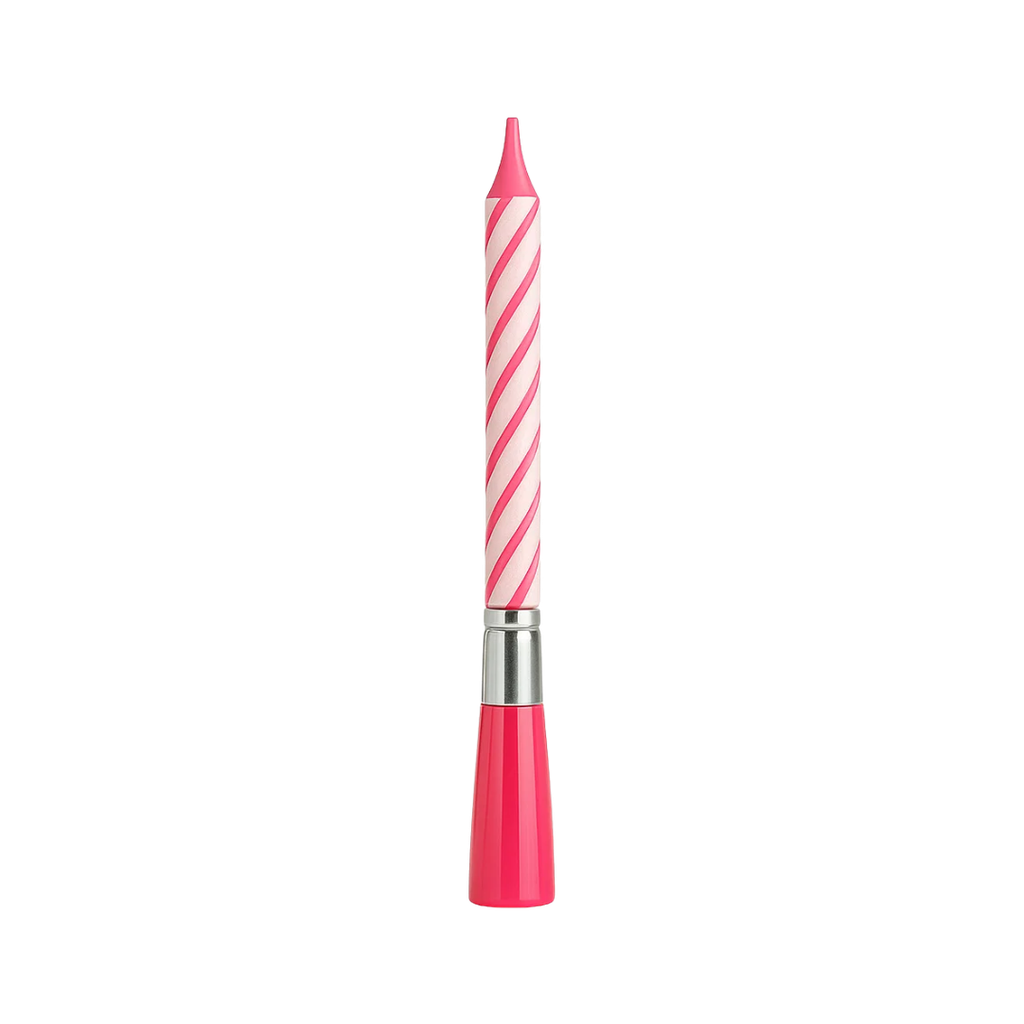 [F441314] vela cantarina, , rosado, 5.5*14.5 centimetros,