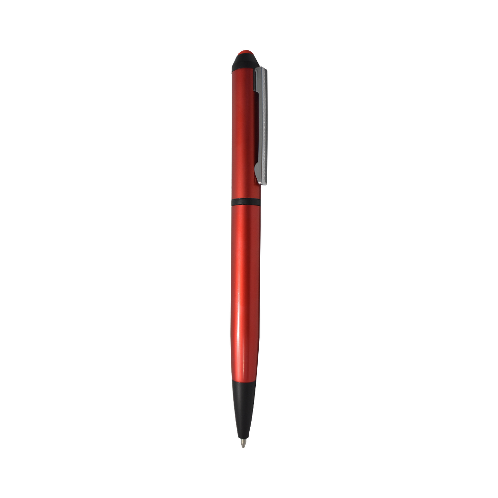 [P280766] lapiceros, metal, rojo, 14.2 centimetros, con touch
