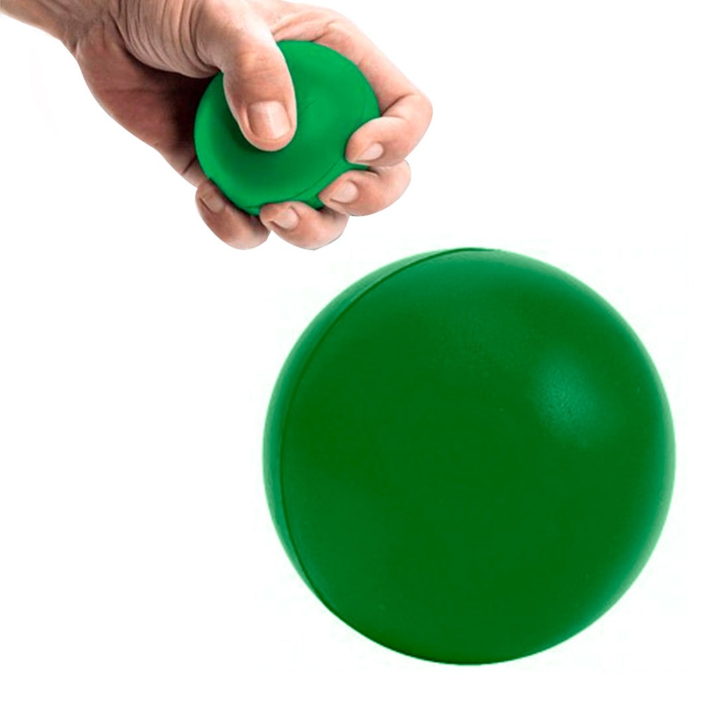 [P220158] antiestres, poliuretano, verde, 6.3 centimetros, pelota