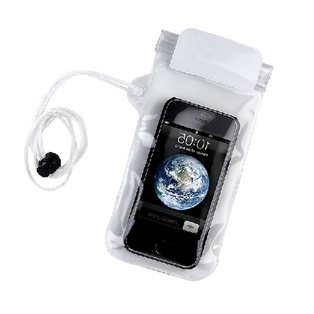 bolsa, tela impermeable, blanco, para celular , documentos sello zipioc y velcro