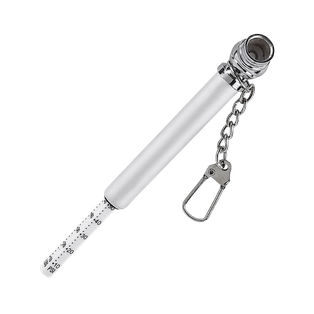 calibrador, aluminio, plateado, 8.3x1 cm, para llantas, cabeza plástica