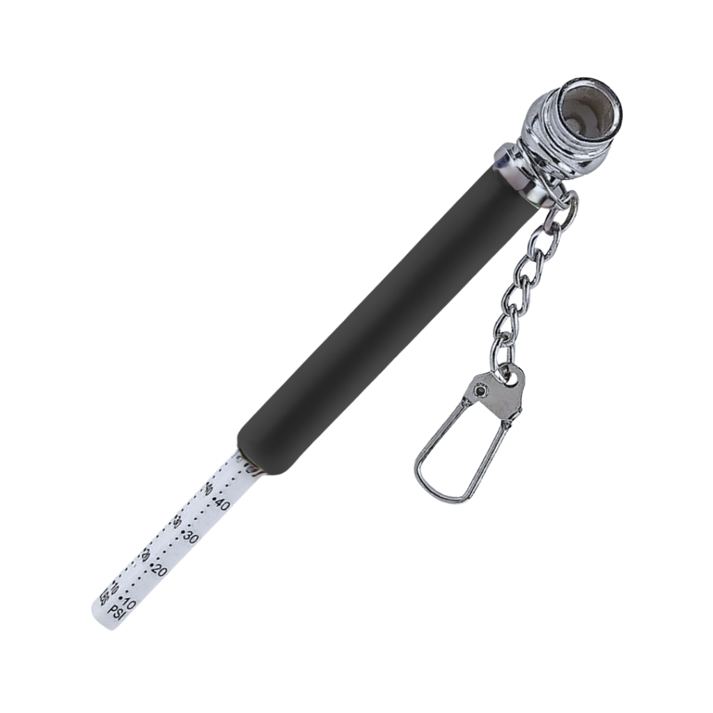 [H950361] calibrador, aluminio, negro, 8.3x1 cm., para llantas, cabeza plástica