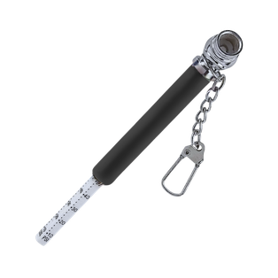 calibrador, metal, negro, 8.3x1 centimetros, para llantas