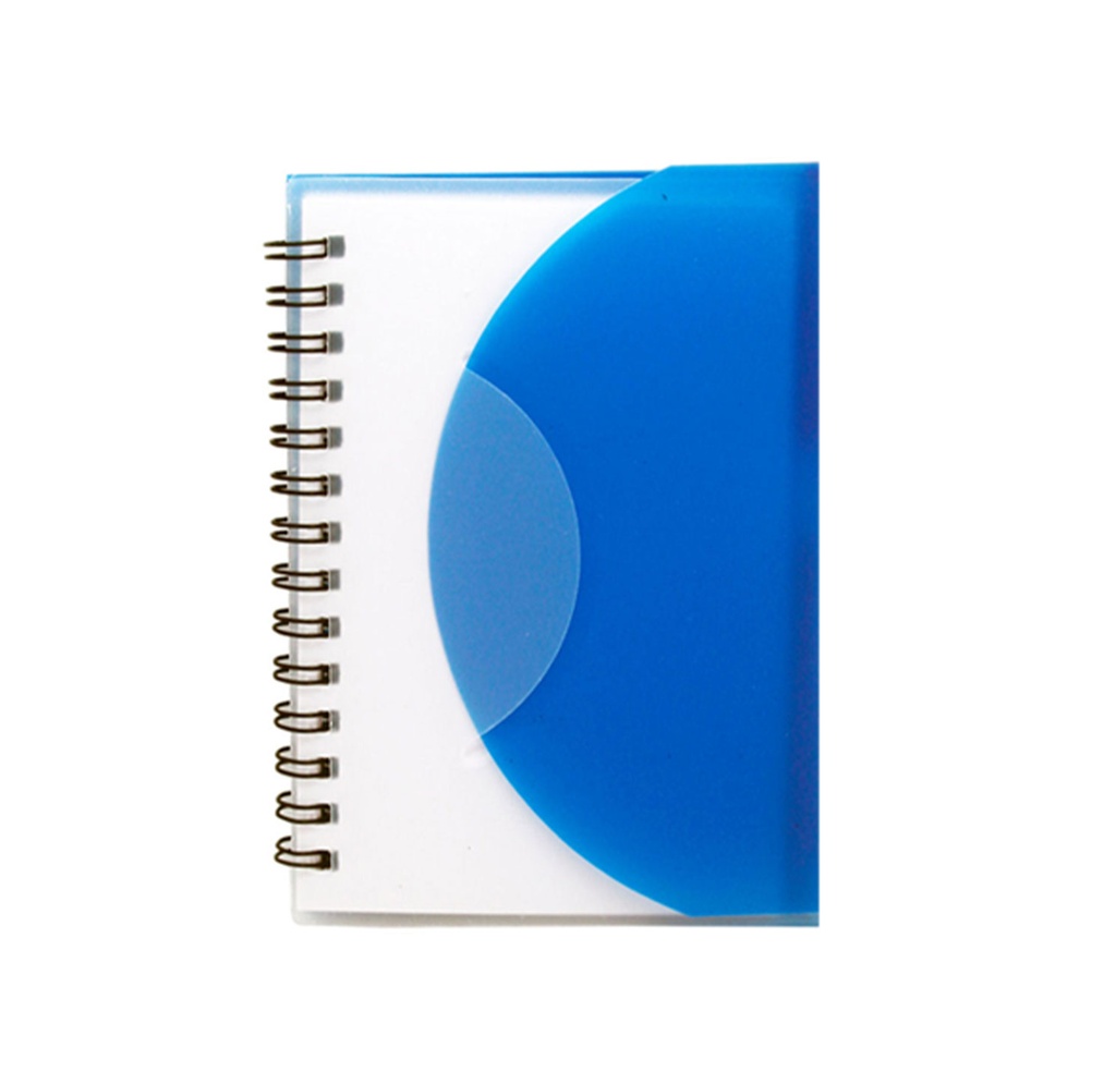 [P265827] libretas, papel, azul,  nd, doble espiral 60 hojas, bullet