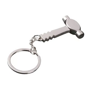 llaveros, aleación de metal, plateado, 3*4.8 centimetros, tipo mazo