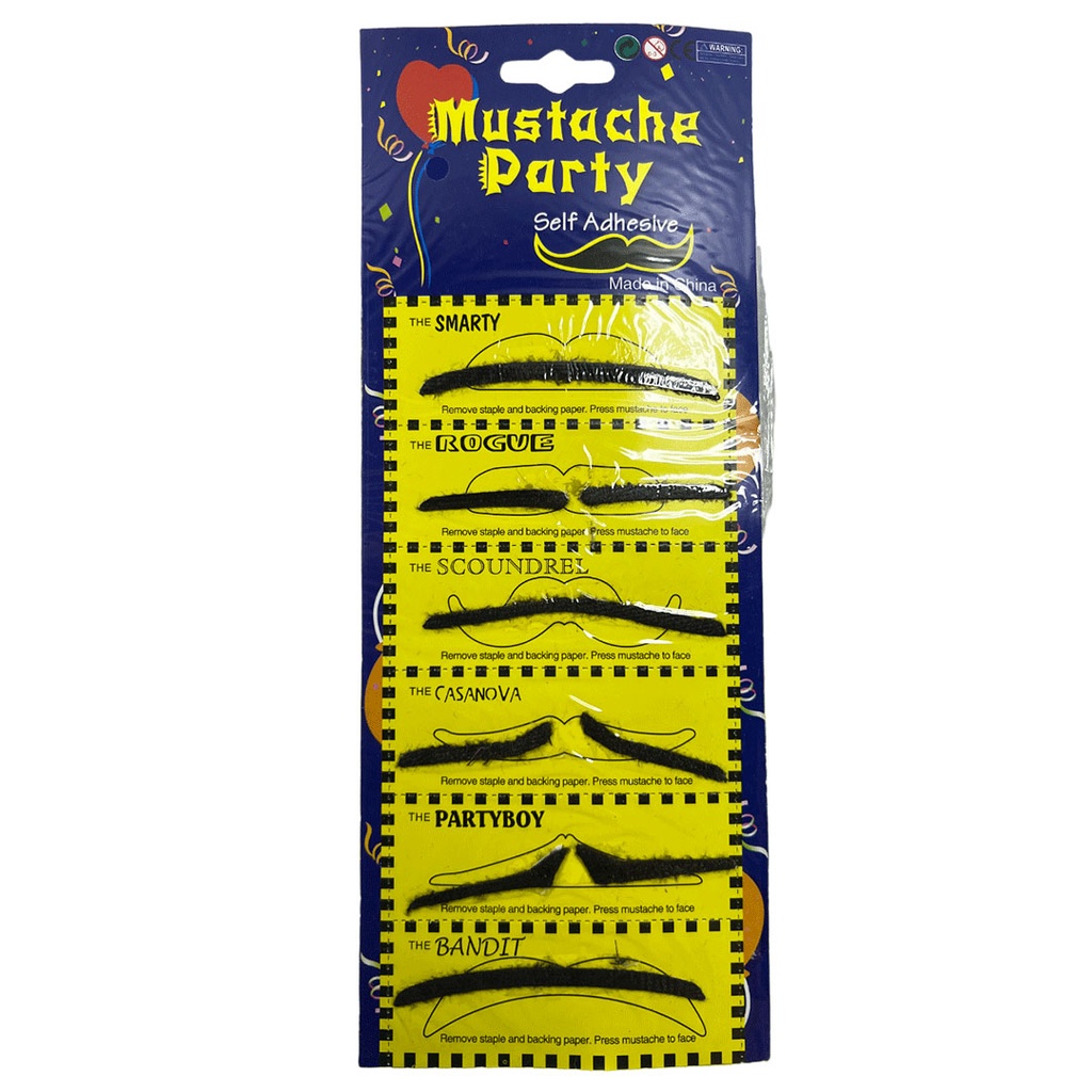 [F420140] set bigote delgado