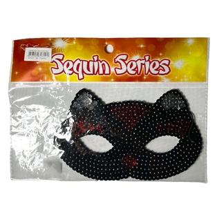 antifaz lentejuela gato