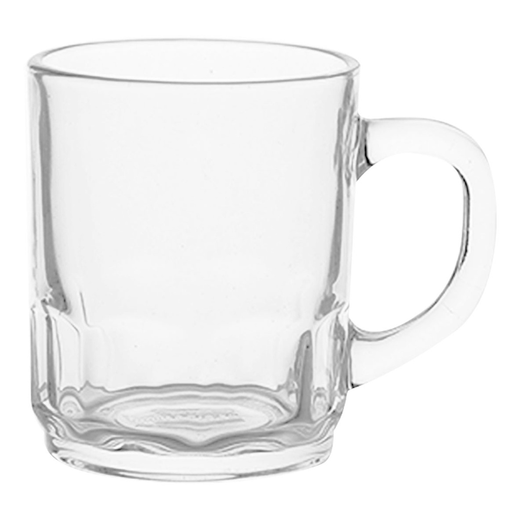 [H511010] taza, vidrio, , 240 mililitro, con diseño