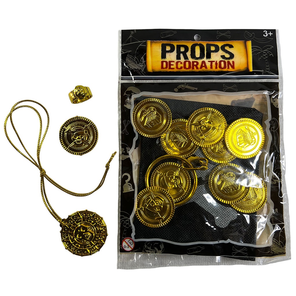 [F420696] monedas pirata 20*14cm