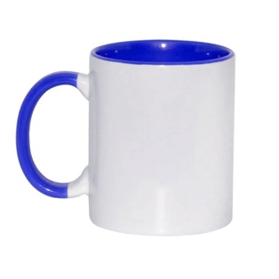 tazas, cerámica, blanco, con fondo , azul