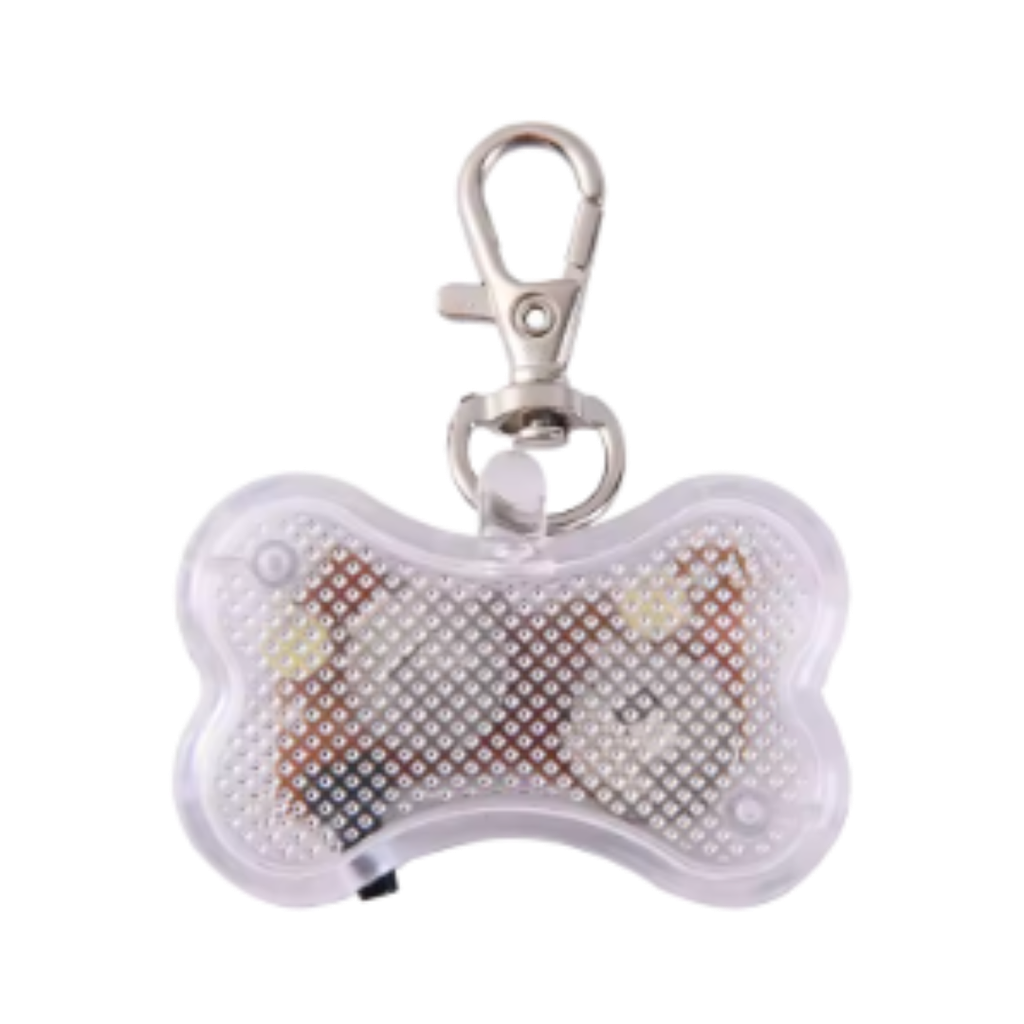 [MS120047] luz led, , transparente, 4.7*3 centimetros, para collar forma de huesito