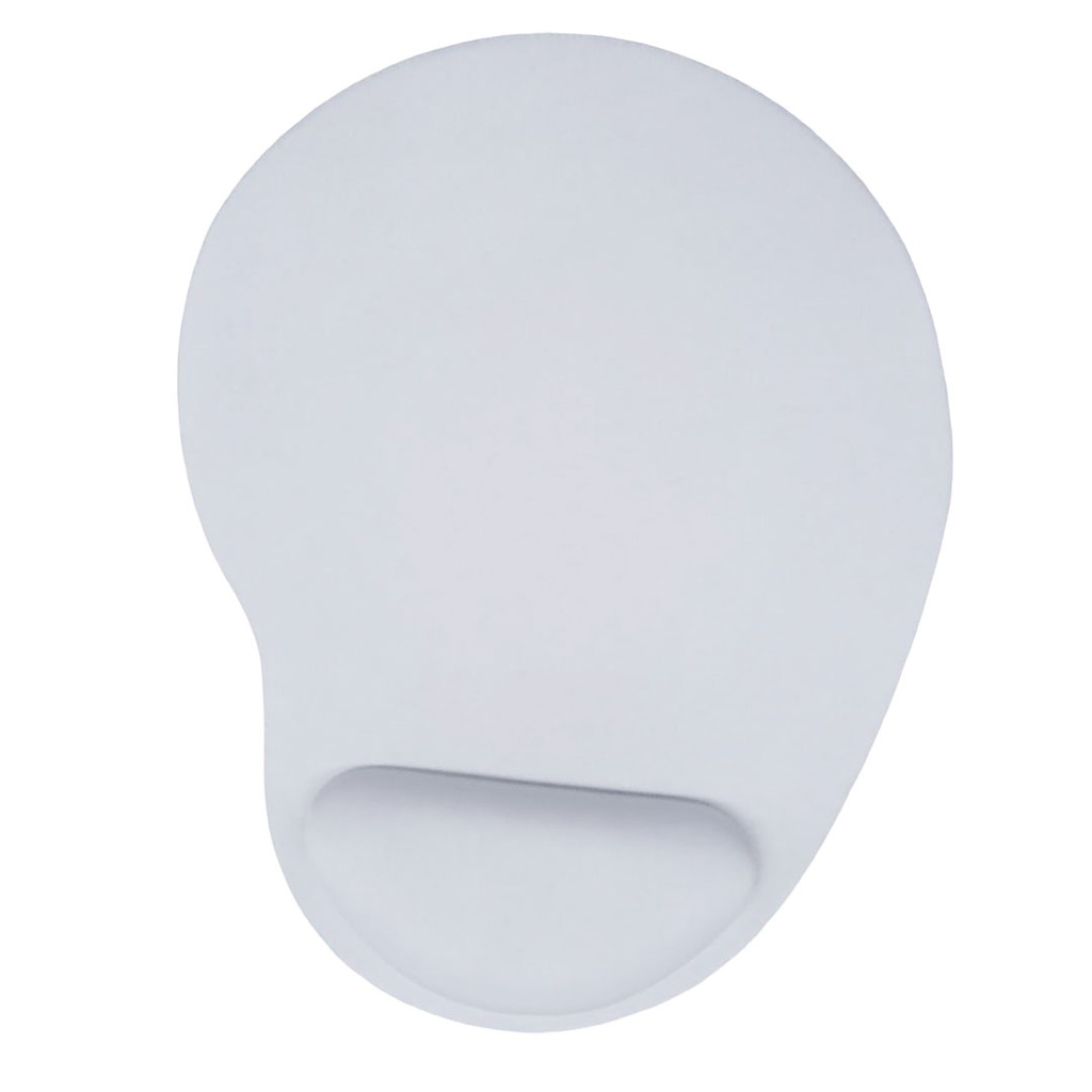 [P240739] mouse pad, foamy, blanco,  nd, con posa muñecas