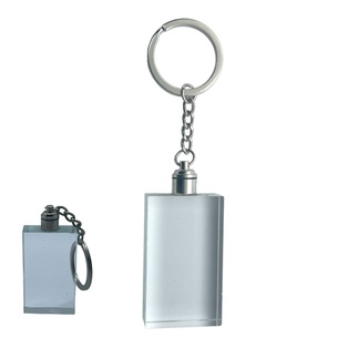 llaveros, acrilico, transparente, 3.5*1.2cm centimetros, rectangular con luz